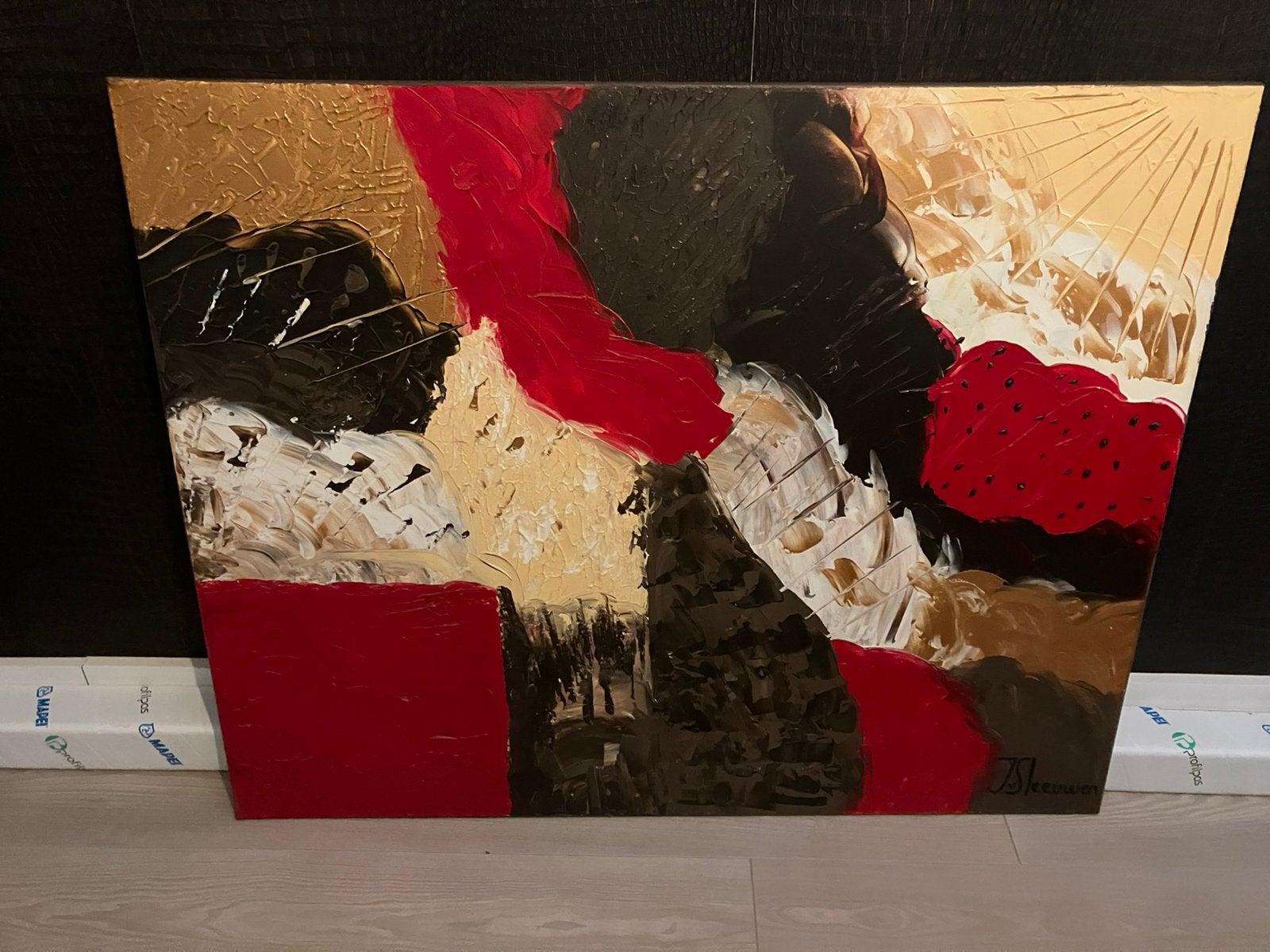 Schilderij van Saskia van Leeuwen, Antiek en Kunst, Ophalen