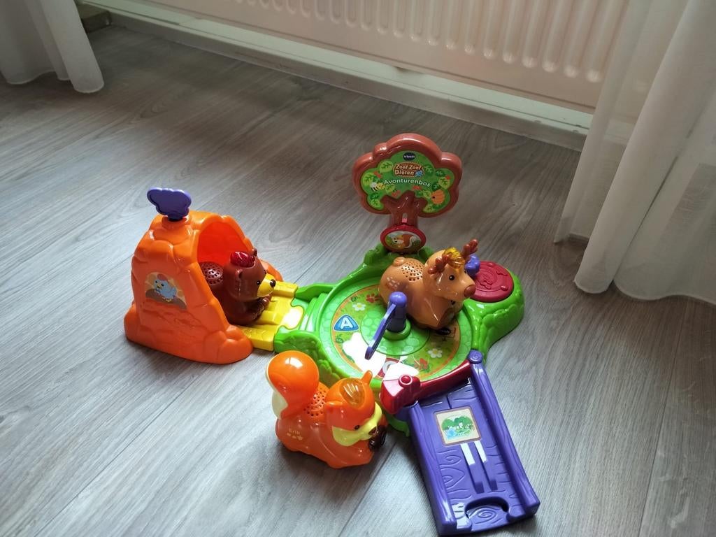Speelset vtech zoef zoef met 3 diertjes, Kinderen en Baby's, Speelgoed | Vtech, Ophalen, Zo goed als nieuw, 2 tot 4 jaar