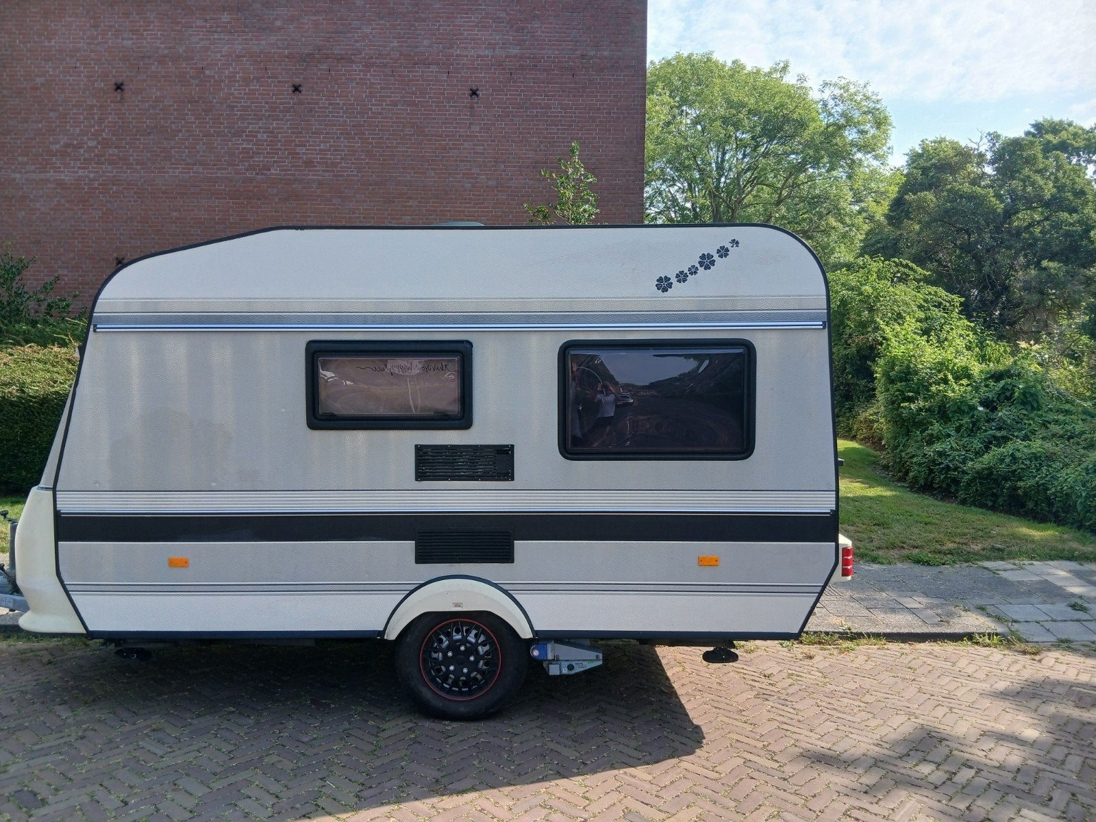 Hobby caravan uit 1993 met mover en vast bed, Luifel, Vast bed, Hobby, Tot en met 3