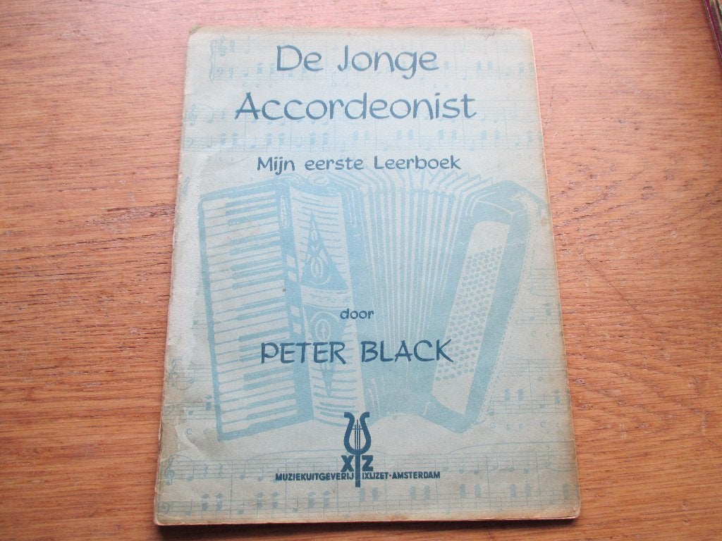 DE JONGE ACCORDEONIST-MIJN TWEEDE  LEERBOEK - PETER BLACK, Gebruikt, Les of Cursus, Ophalen of Verzenden, Populair