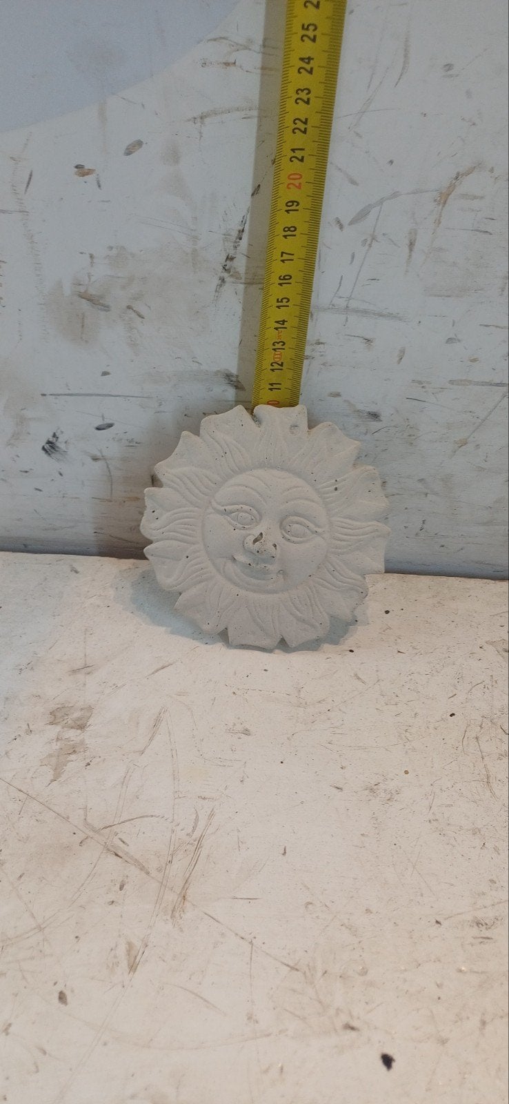 Betonnen Zonebloem Decoratie voor Binnen of Buiten, Gebruikt, Overige stijlen, Ophalen of Verzenden, Grijs