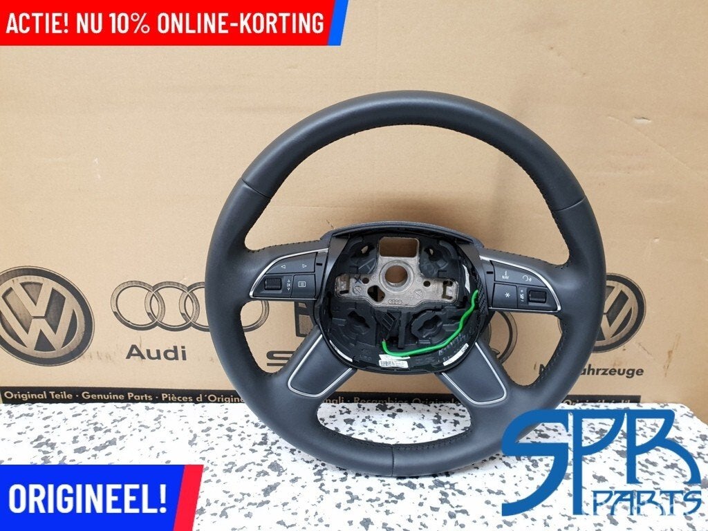 A3 8V 4 SPAAK LEDEREN MULTI Stuurwiel leder 8U0419091B STUUR, Auto-onderdelen, Besturing, Audi, Gebruikt, Audi, Ophalen of Verzenden