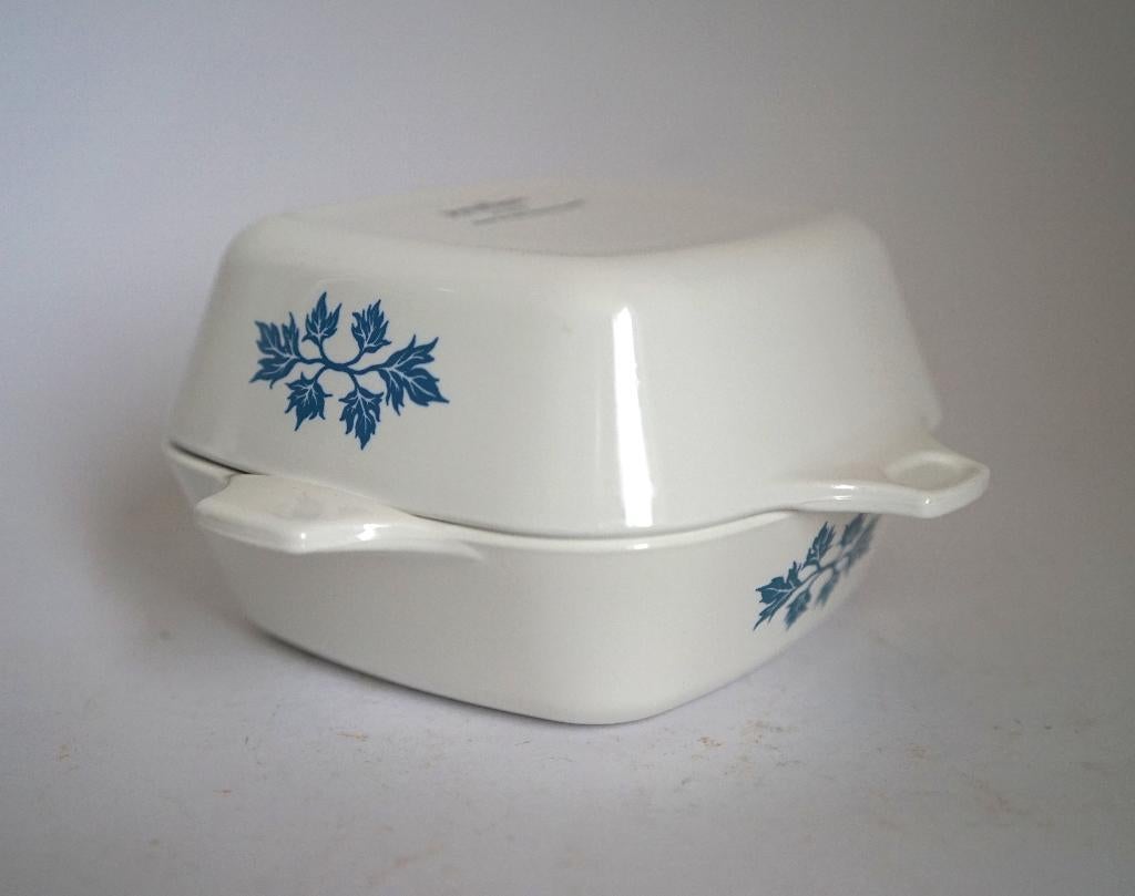 vintage 2x pyroflam oven schaaltje netherlands pf-40, Huis en Inrichting, Keuken | Servies, Zo goed als nieuw, Schaal of Schalen