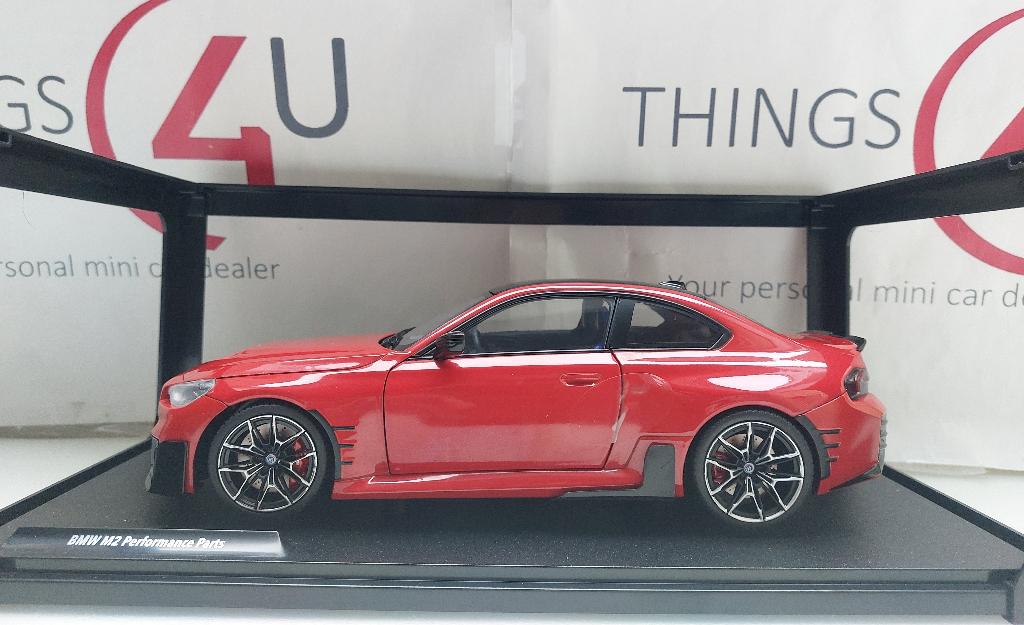 Solido 1:18 BMW M2 G87 Performance Parts 2024 rood/zwart, Ophalen of Verzenden, Nieuw, Auto, Solido