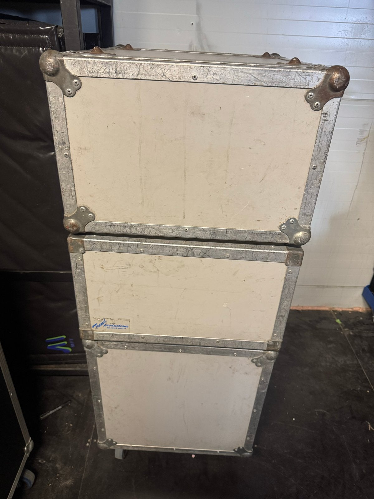 3 Witte Flightcases in Verschillende Maten, Muziek en Instrumenten, Ophalen, Gebruikt, Overige instrumenten, Flightcase