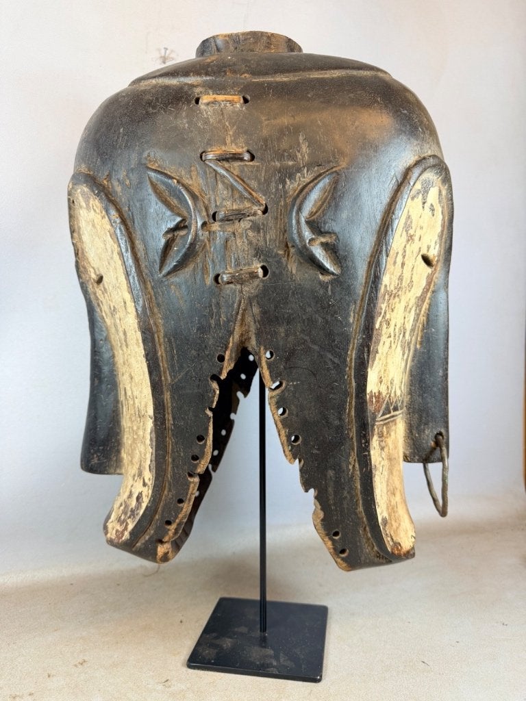 260613 Oud Afrikaans Ngontang Fang Ceremonial Helmet Masker, Ophalen of Verzenden