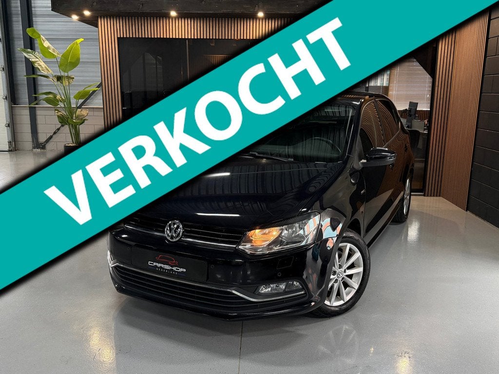 Volkswagen Polo 1.2 TSI LOUNGE EDITION! CRUISE/PDC/AIRCO, Stof, Gebruikt, Zwart, 1199 cc
