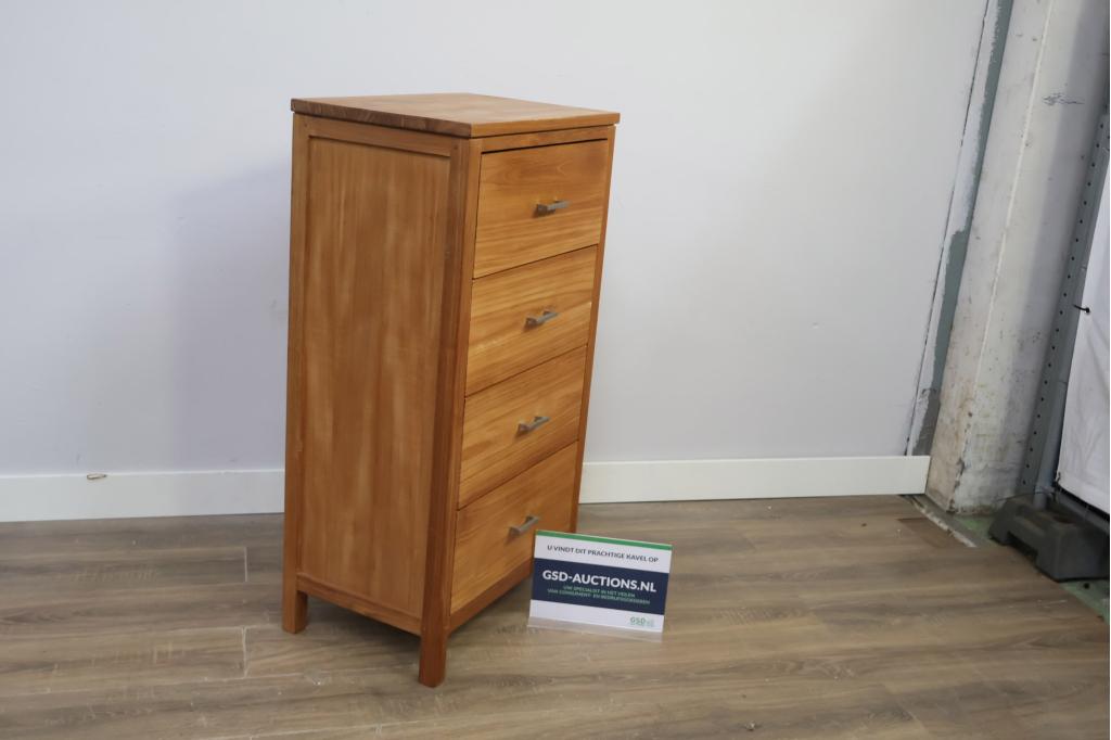 Houten Ladekast met 4-Lades, Ophalen of Verzenden, Niet ingevuld, Niet ingevuld, Niet ingevuld