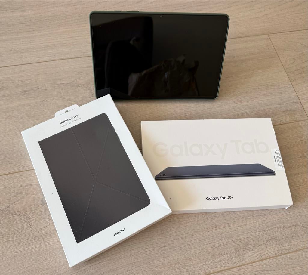 Samsung Galaxy Tab A9+ 128GB met Book Cover + garantie, Computers en Software, Android Tablets, 11 inch, Ophalen of Verzenden