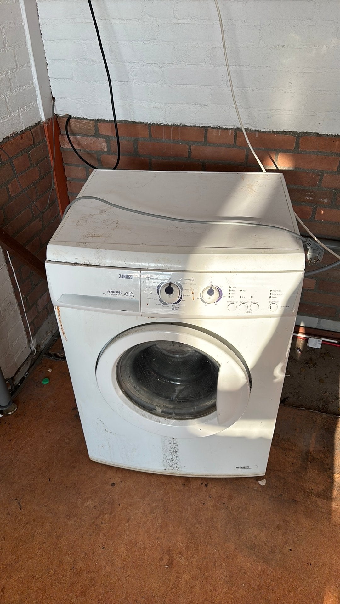 OUD IJZER - defecte wasmachine, Witgoed en Apparatuur, Ophalen, 1200 tot 1600 toeren, Voorlader, Niet werkend