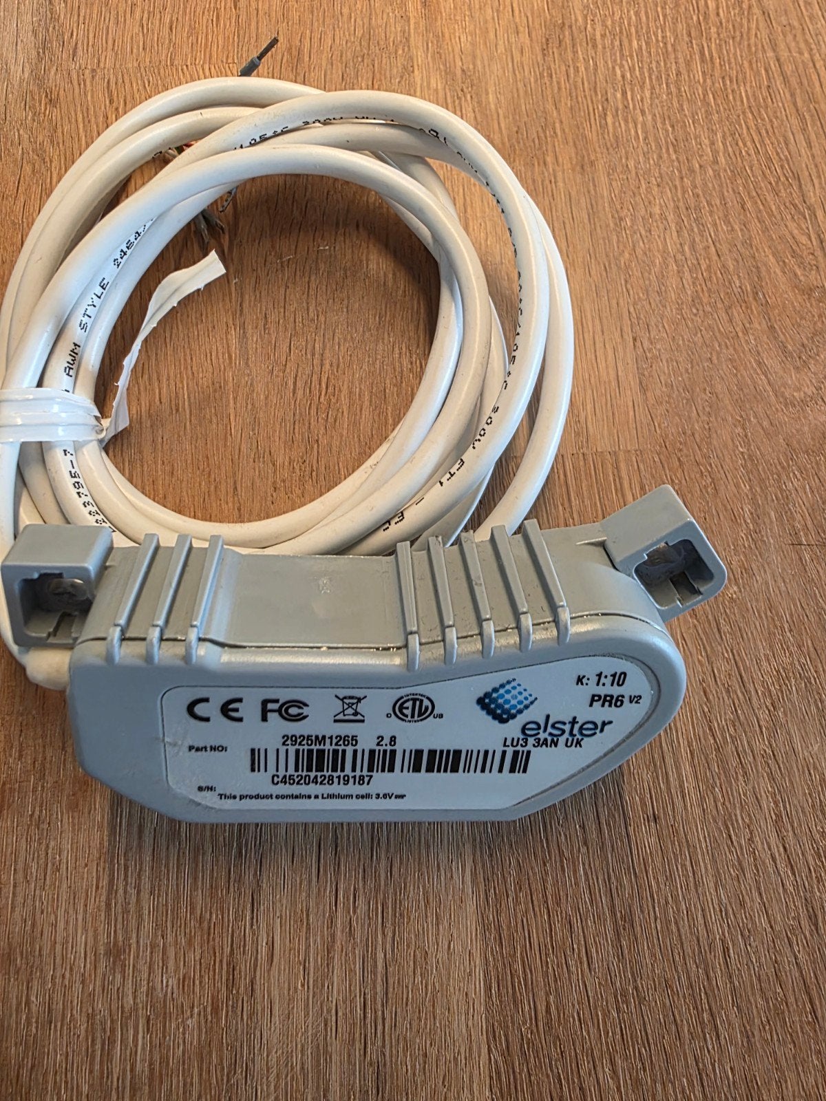 Elster PR6 v2 pulssensor voor watermeter, Doe-het-zelf en Verbouw, Ophalen, Gebruikt, Overige merken, Kabel of Snoer