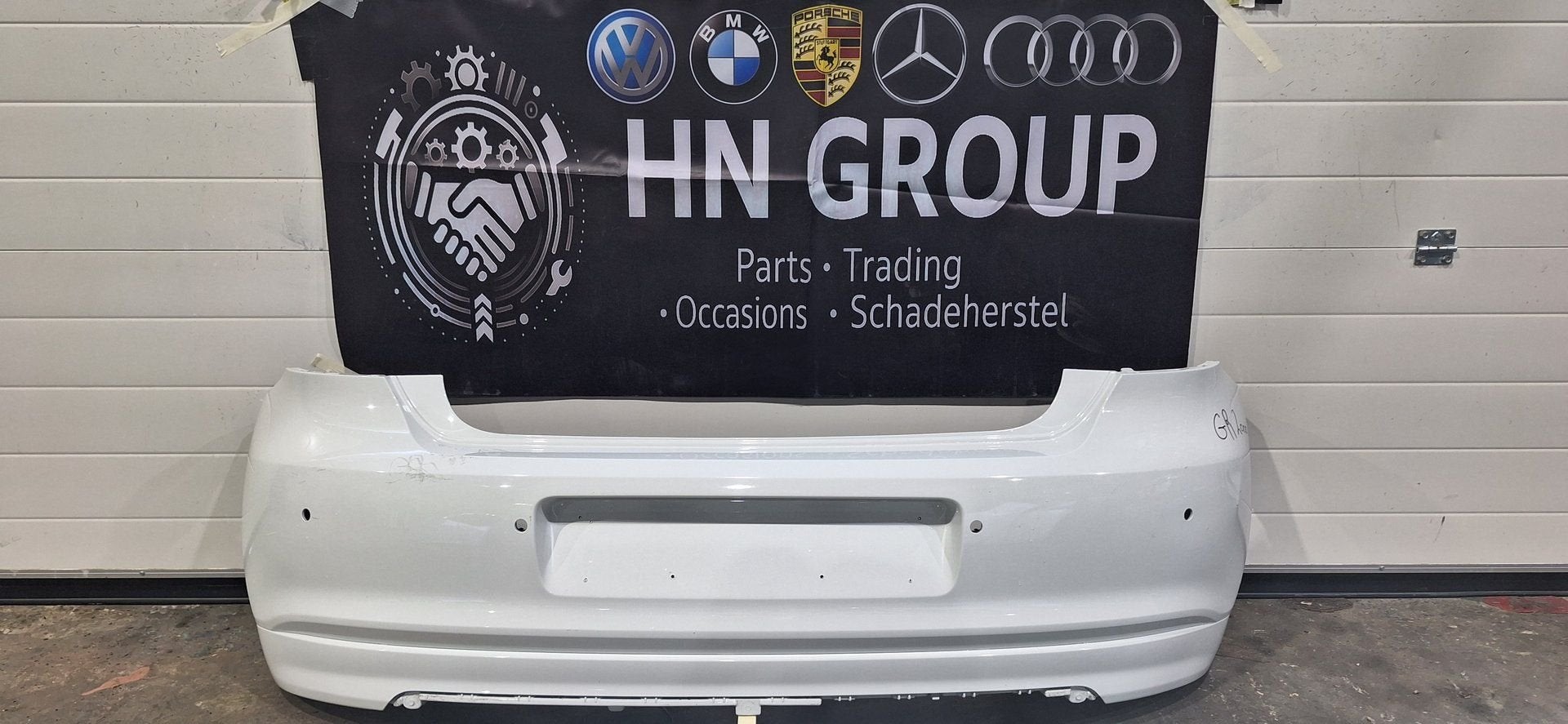 Originele VW Polo (6R/6C) Achterbumper Wit (2010-2017) - PDC, Auto-onderdelen, Gebruikt, -, -, Ophalen of Verzenden