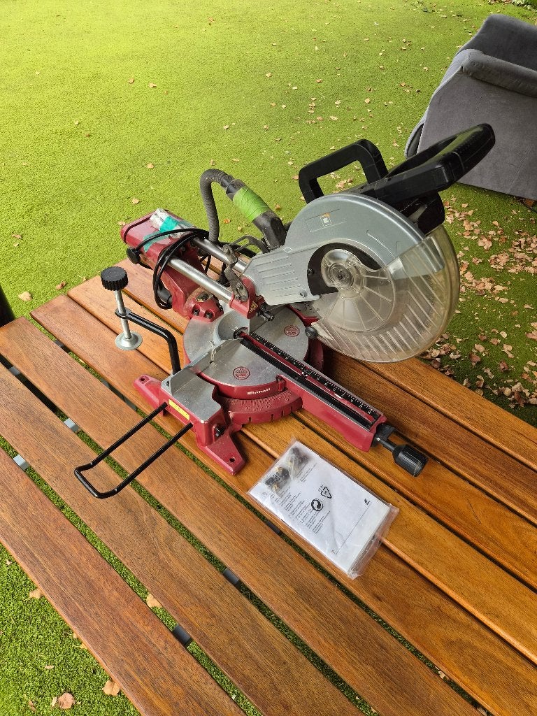 Einhell Afkortzaag - Zo goed als nieuw, Doe-het-zelf en Verbouw, Ophalen, Gebruikt, 70 mm of meer, Einhell