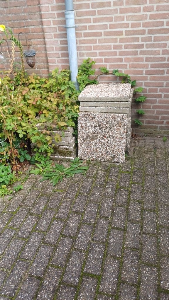 stoeptegels  50 bij 50, Ophalen, Gebruikt, Overige typen, 5 tot 10 m²