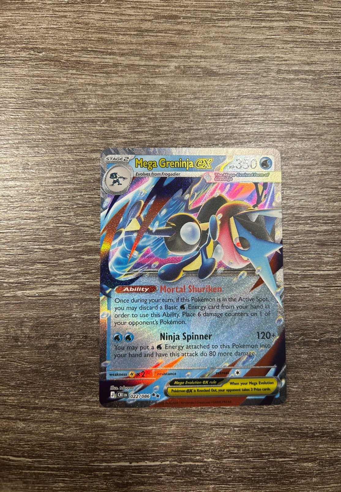 Mega greninja ex, Hobby en Vrije tijd, Verzamelkaartspellen | Pokémon, Ophalen of Verzenden, Nieuw