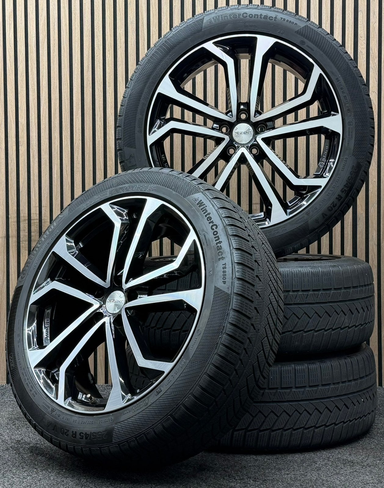 20 inch Dezent TA - Audi Q5 5x112 ET39 255/45/20 Continental, Auto-onderdelen, Banden en Velgen, Ophalen, 255 mm, ., Banden en Velgen