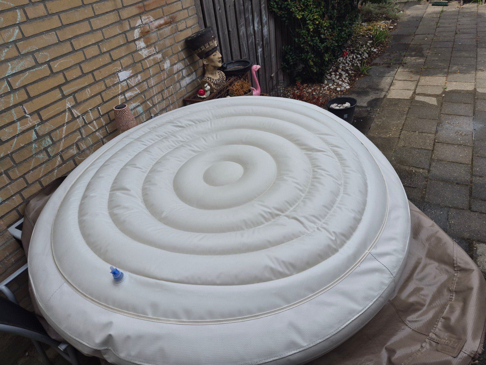 Intex Jacuzzi deksel - 206m bubbelbad (bad kapot), Gebruikt, Overige typen, Rond, Ophalen of Verzenden
