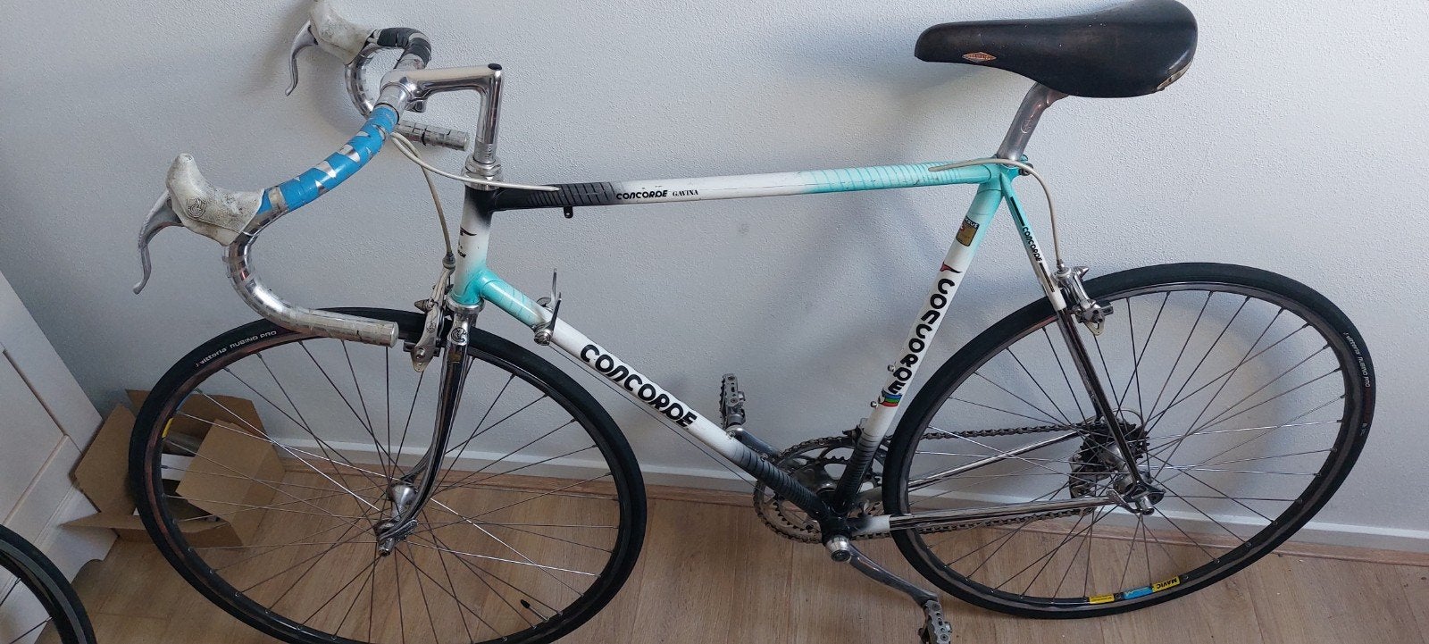 Concorde Gavina racefiets - Campagnolo, Mavic Open 4CD, Gebruikt, Velgrem, Aluminium, Ophalen