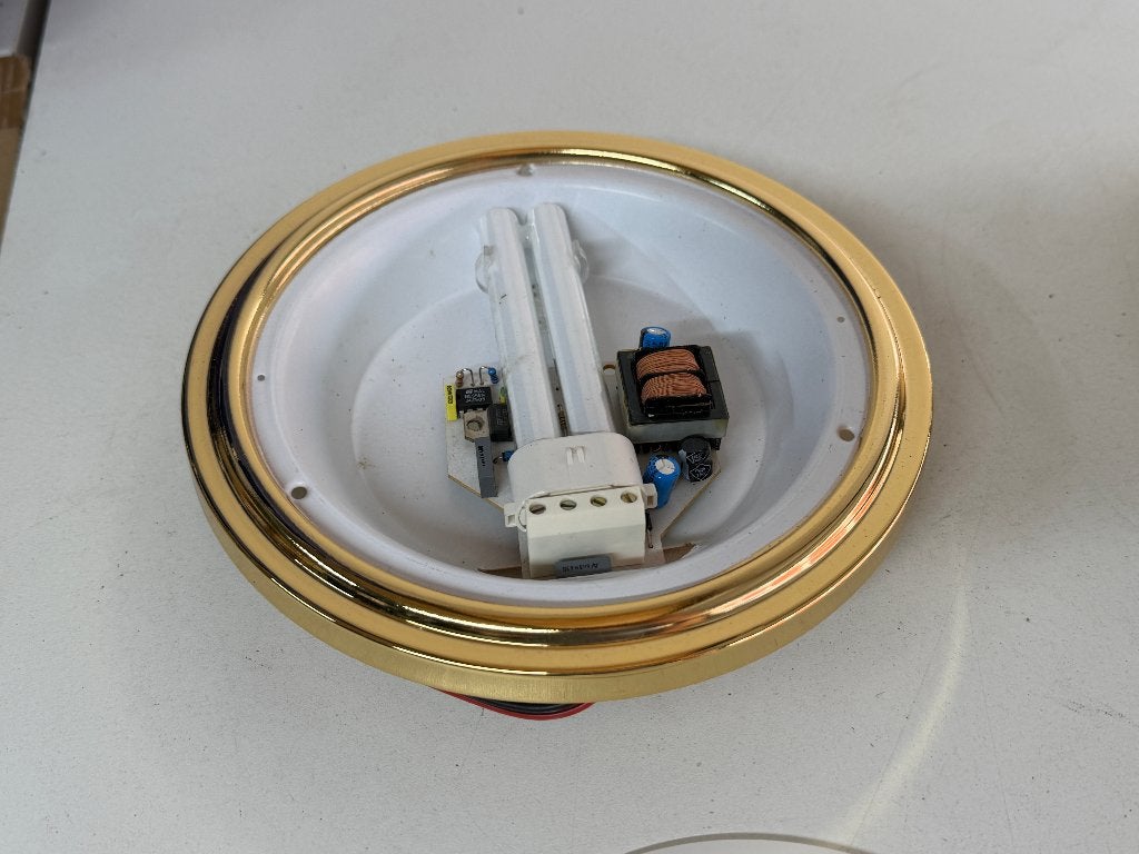 2 x lamp Classic Vergoldet Type EC 7/24 24 volt NIEUW, Watersport en Boten, Ophalen of Verzenden, Gebruikt, Interieur en Kussens