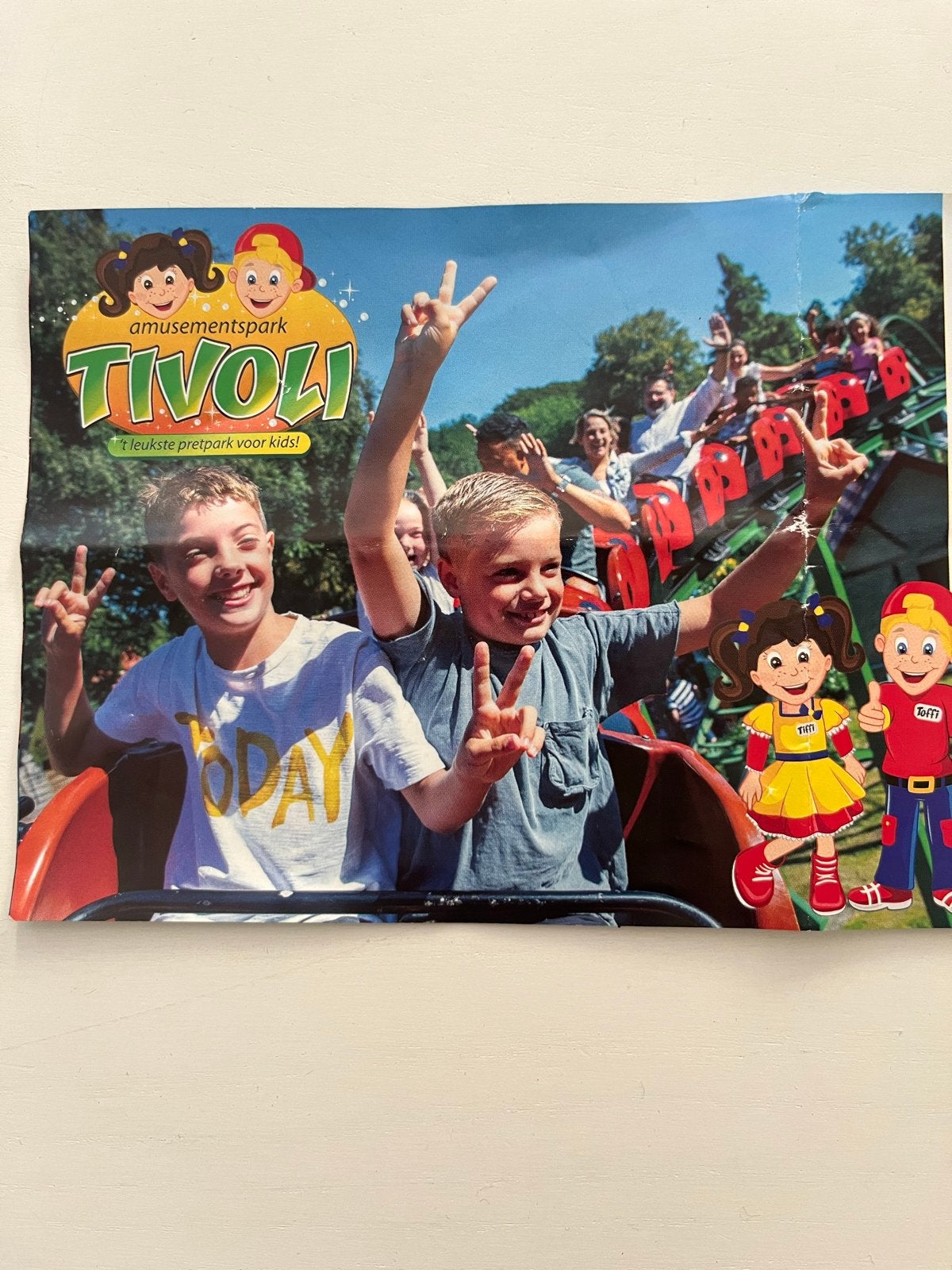 Tivoli kortingkaart let op t/m 25 oktober voor 3  of 6 pers, Twee personen, Ticket of Toegangskaart