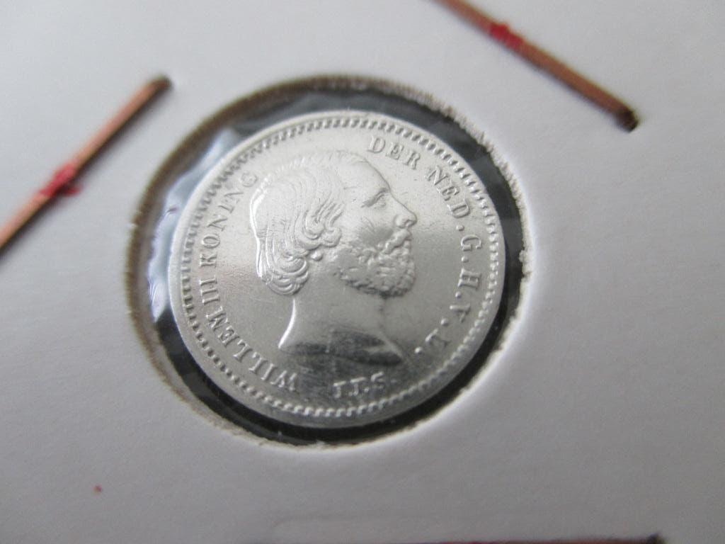 5 cent 1863, Postzegels en Munten, Munten | Nederland, Koning Willem III, Zilver, Ophalen of Verzenden, Losse munt