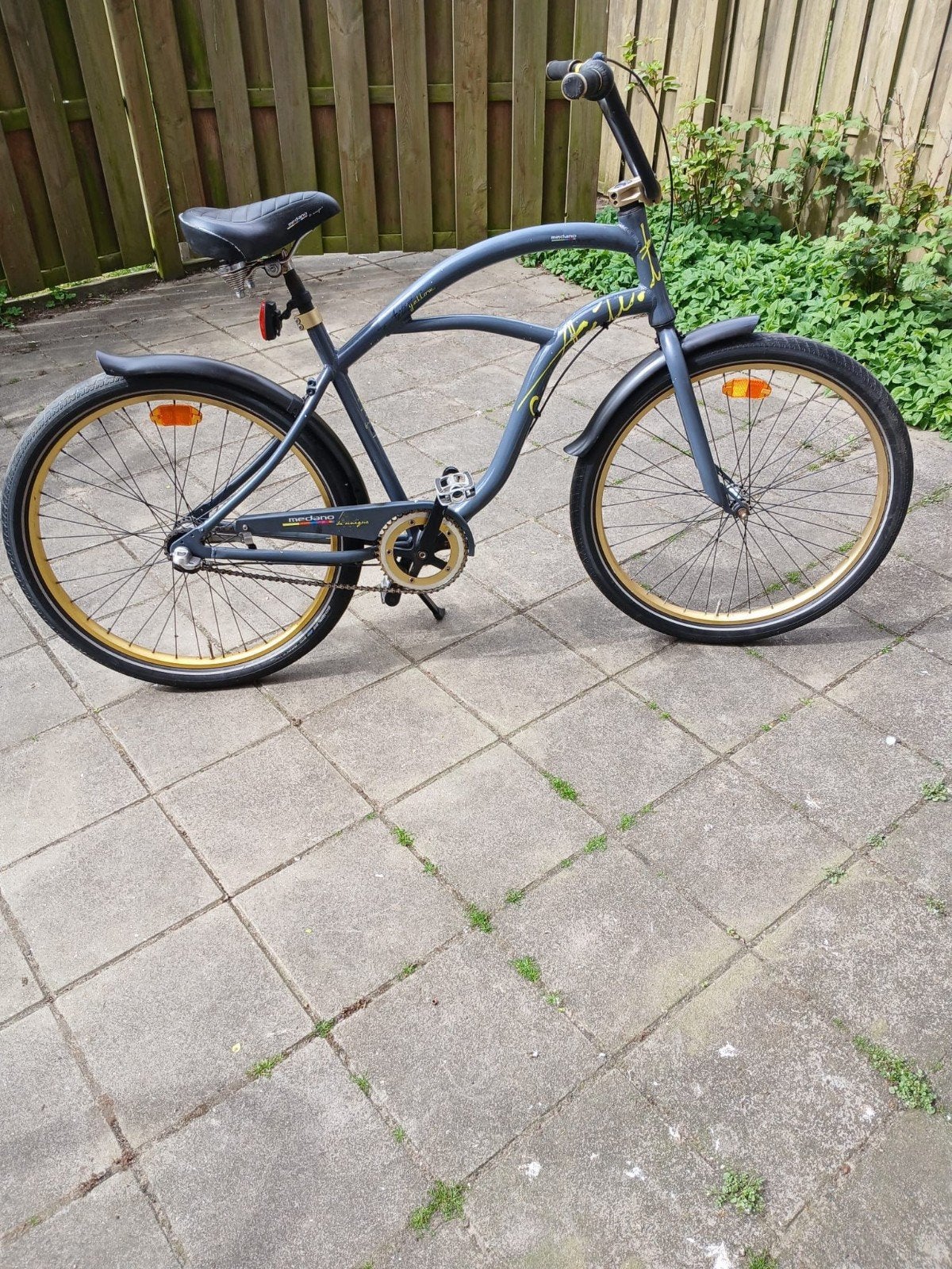 Mooie cruiser fiets met 3 versnellingen, Terugtraprem, Gebruikt, Cruiser, Heren