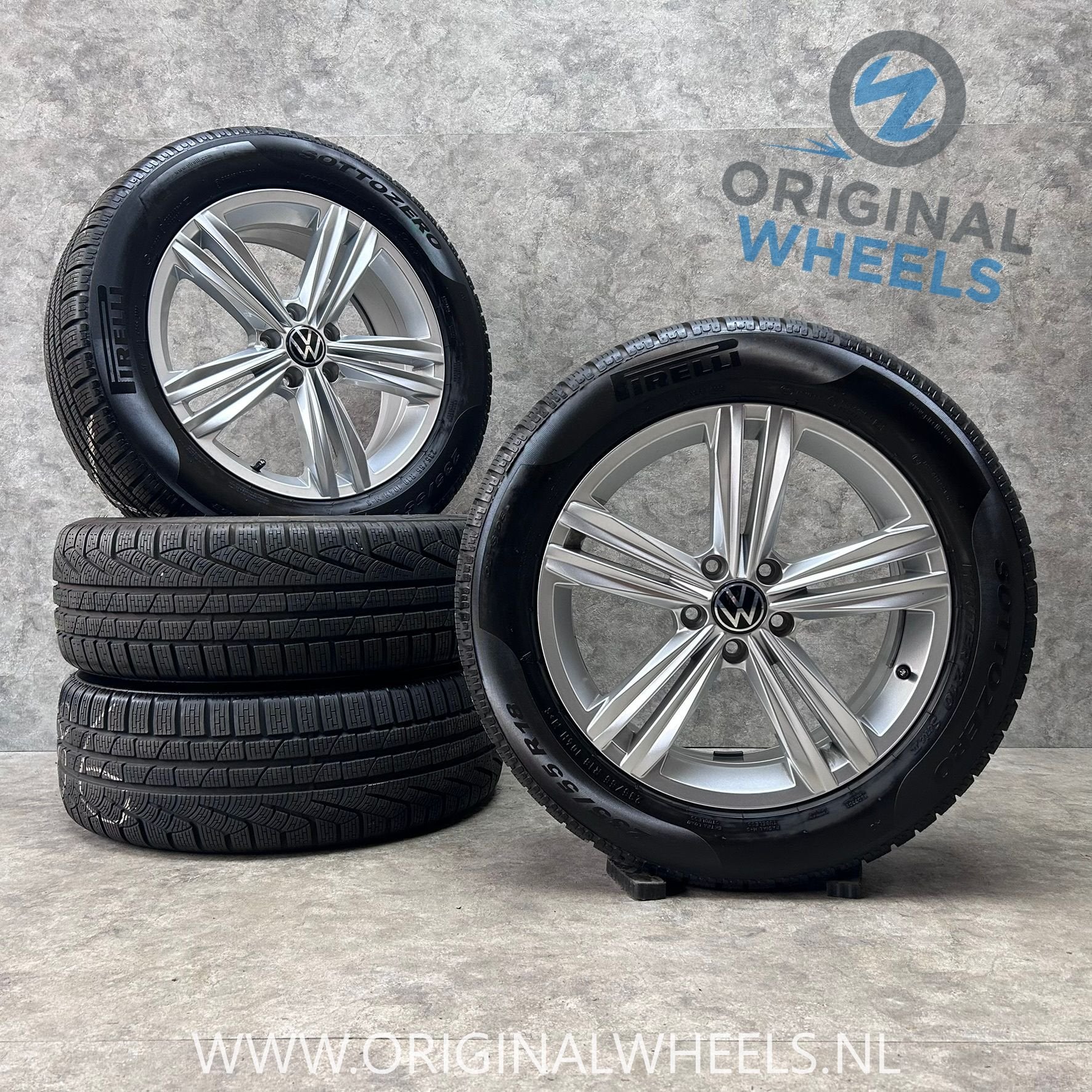 ✅18 inch originele Sebring velgen + winterbanden VW Tiguan, 18 inch, Gebruikt, -, -