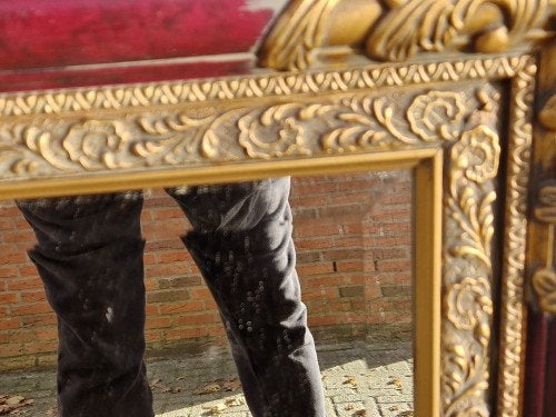 spiegel regency geslepen glas, Ophalen of Verzenden, 'T Olde Gre-j, Info@toldegrej.nl, Endepoelstraat 20f Didam