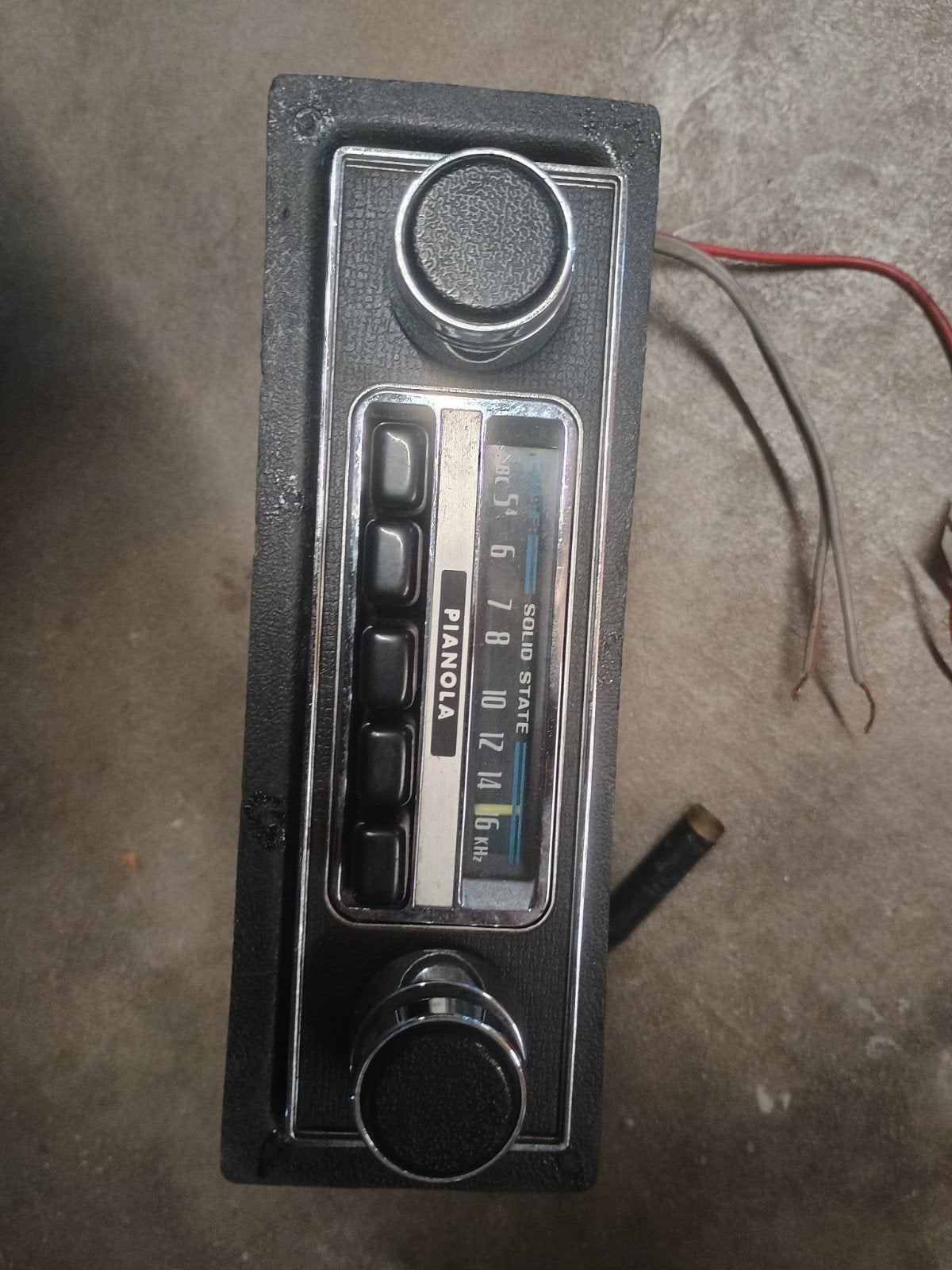 Pianola Solid State Autoradio - Vintage Auto Radio, Auto diversen, Ophalen of Verzenden, Gebruikt
