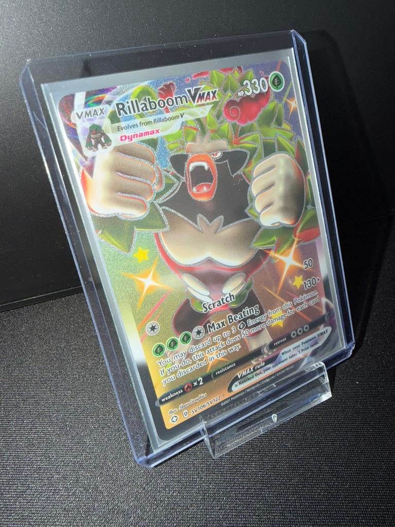 Pokémon Rillaboom Vmax SV106/SV122 NM, Hobby en Vrije tijd, Verzamelkaartspellen | Pokémon, Ophalen of Verzenden, Zo goed als nieuw