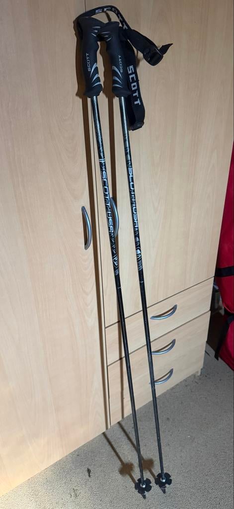 Skistokken Scott USA 135cm, Sport en Fitness, Skiën en Langlaufen, Gebruikt, Stokken, 100 tot 140 cm, Skiën