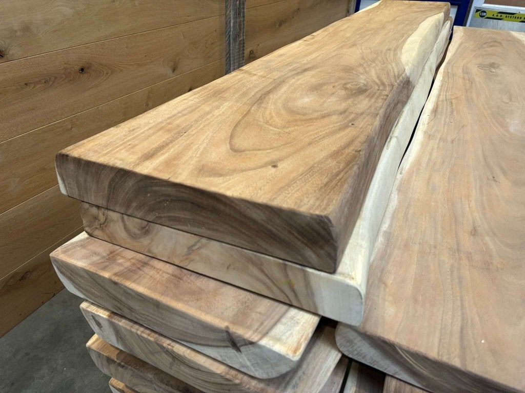 Suar plank massief hout 250cm – 7cm dik boomstamplank, Hout@hameren.nl, Hertog van beijerenstraat 2a, Nieuw, Ophalen of Verzenden