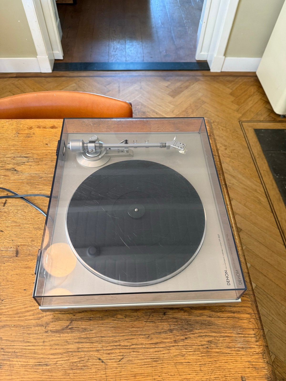 Denon DP-300F Platenspeler, Ophalen, Zo goed als nieuw, Platenspeler, Automatisch
