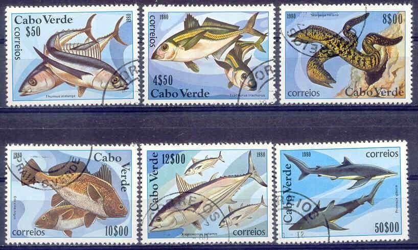 Kaap Verdië 1980 M410-424 gest., Ophalen of Verzenden, Overige landen, Gestempeld