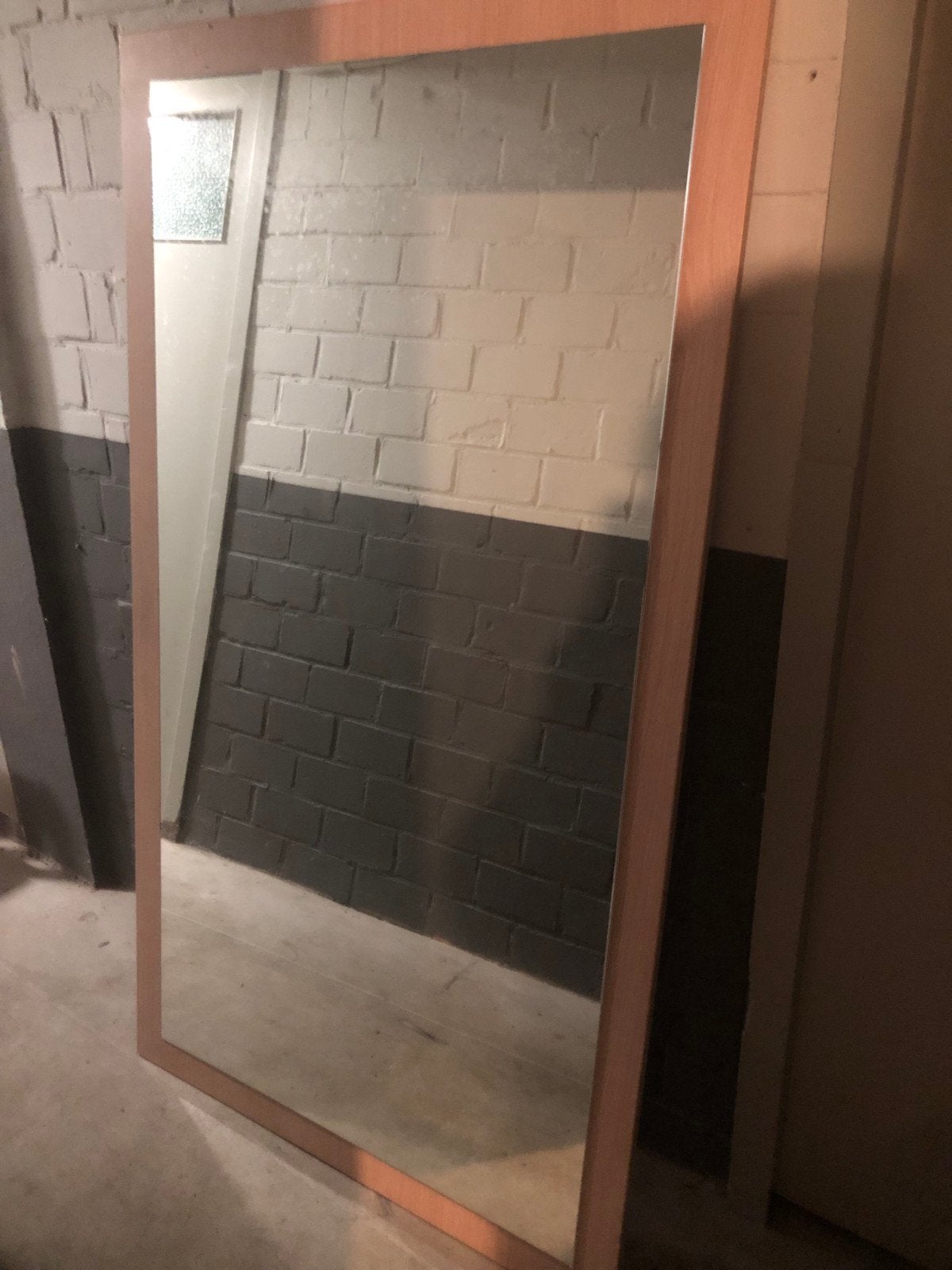 Grote Houten Spiegel 91x160cm, Ophalen, Zo goed als nieuw, 75 tot 100 cm, 150 tot 200 cm