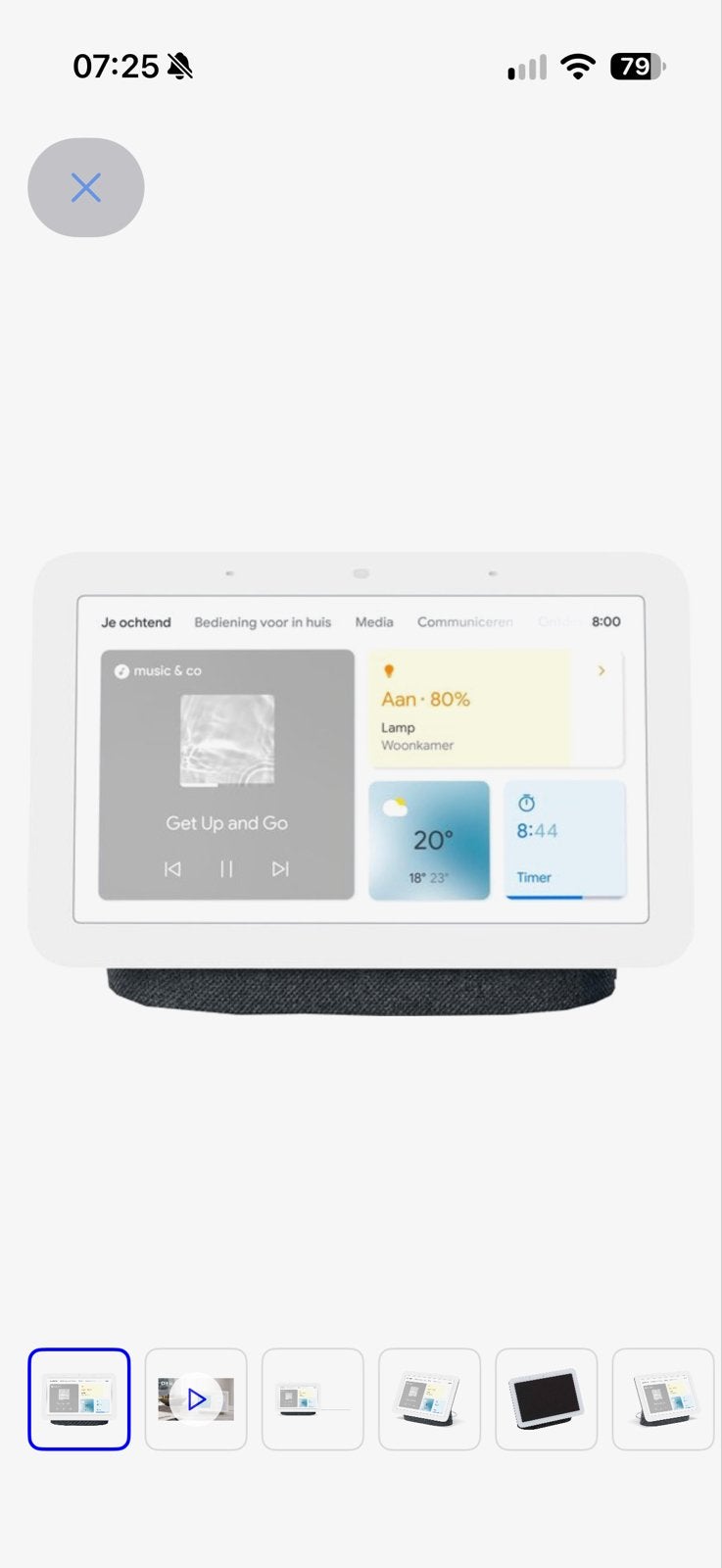 Google Nest Hub (2e generatie) - Smart Display, Ophalen of Verzenden, Zo goed als nieuw, Zonder harde schijf