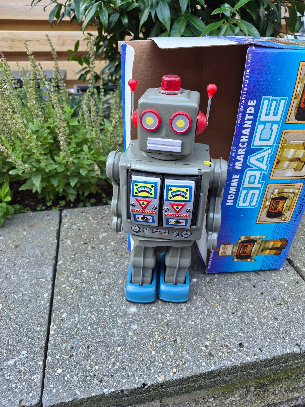 antiek speelgoed blik robot, Ophalen of Verzenden