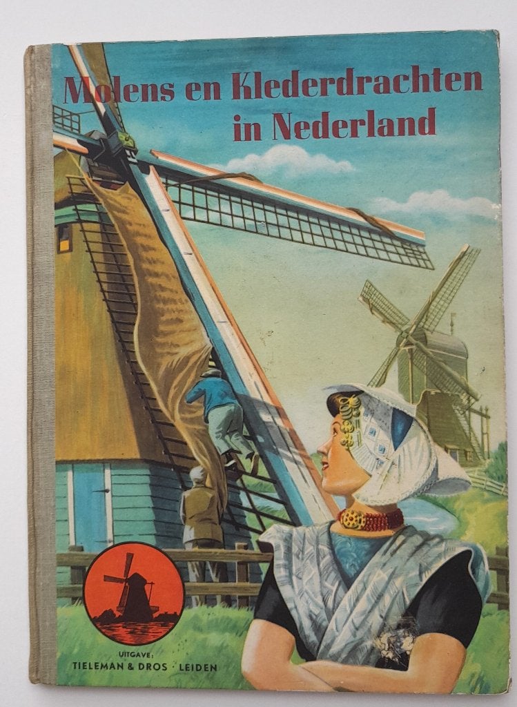 Molens en Klederdracht Nederland - Leids klassieker uit 1949, Ophalen of Verzenden, Zie beschrijving, 20e eeuw of later, Gelezen
