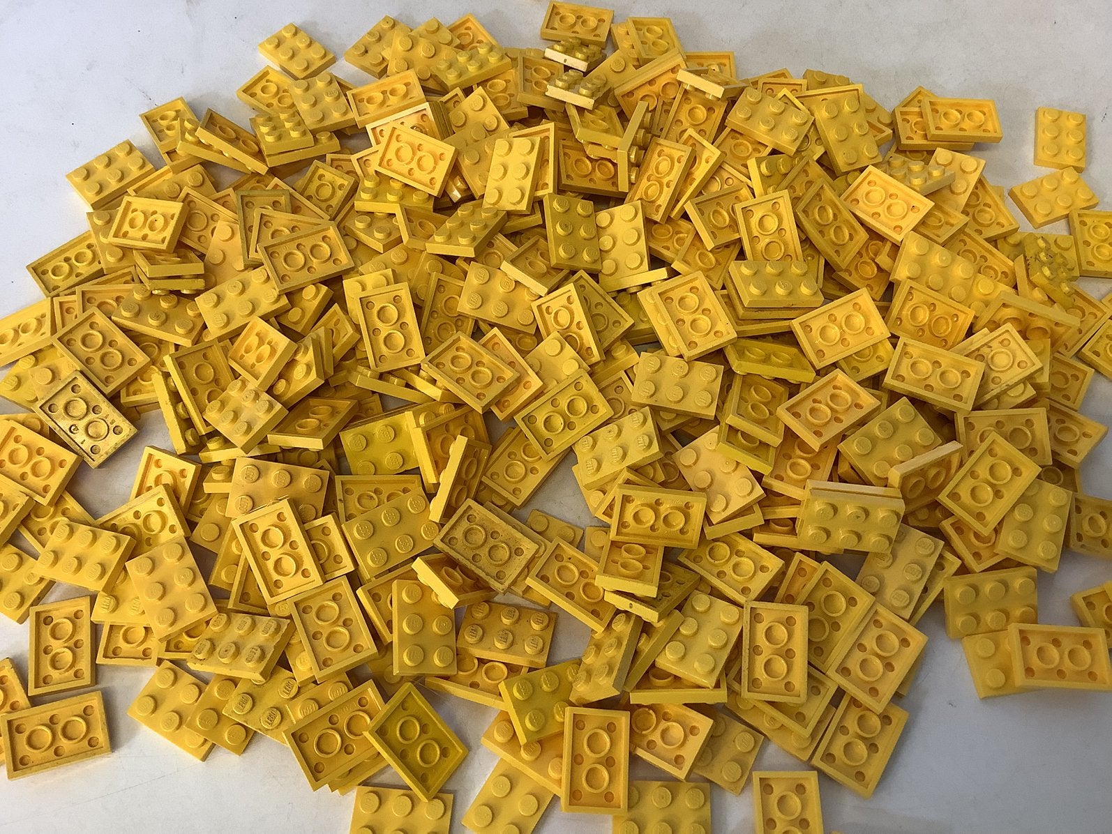 Lego plaat 2x3 geel, Ophalen of Verzenden, Gebruikt, Losse stenen, Lego