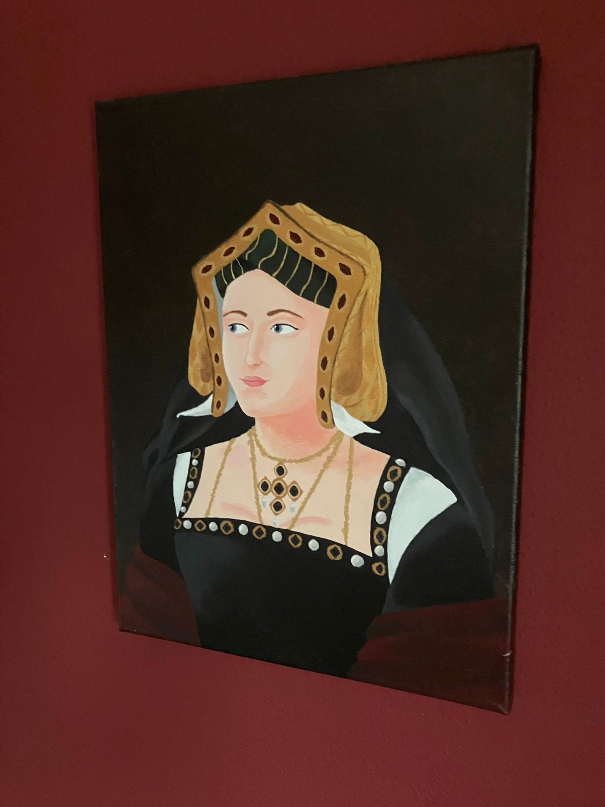 Serie portretten: De 6 vrouwen van Hendrik VIII, 30 cm, Eigen ontwerp, Meerkleurig, Nieuw