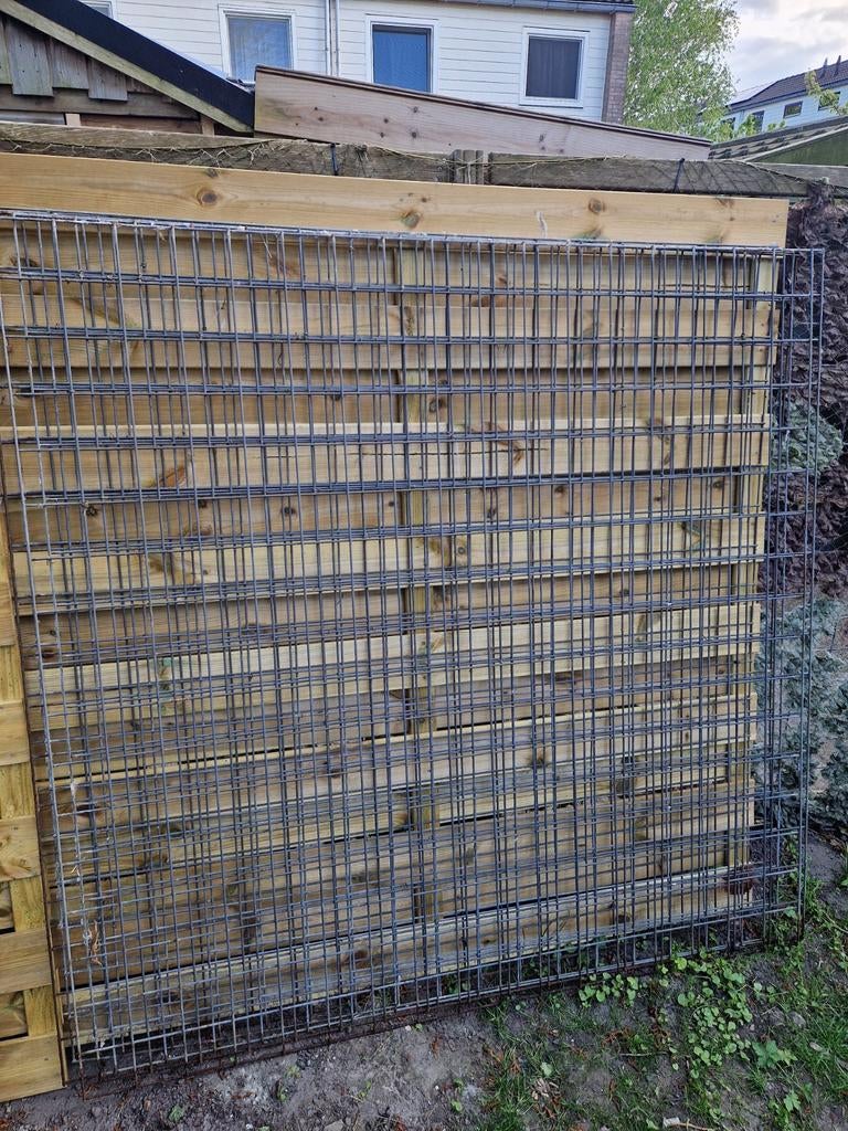 Stevig gaaspaneel voor tuin of afscheiding, Ophalen of Verzenden, Gebruikt, 10 tot 20 meter, Gaas
