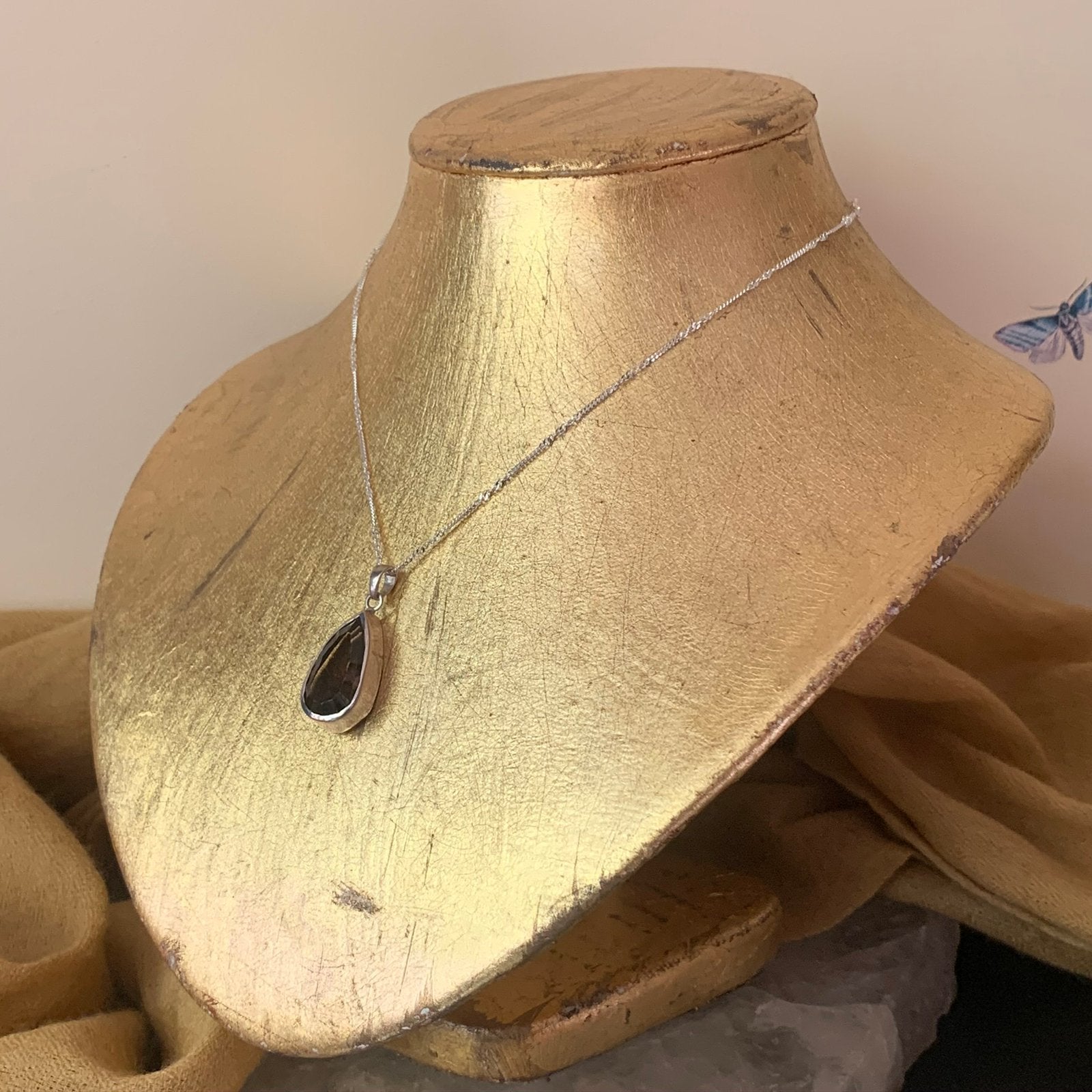 Rookkwarts hanger beschermt transformatie geluk power SALE, Bruin, Magnolia11, Nieuw, Ophalen of Verzenden