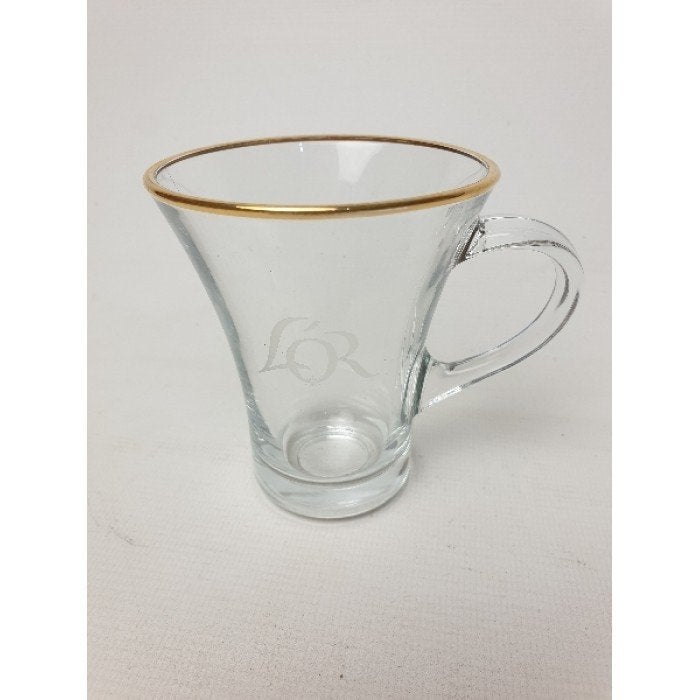 # LOR koffie glas - kop 9 cm, Glas of Glazen, Gebruikt, Ophalen of Verzenden, Glas
