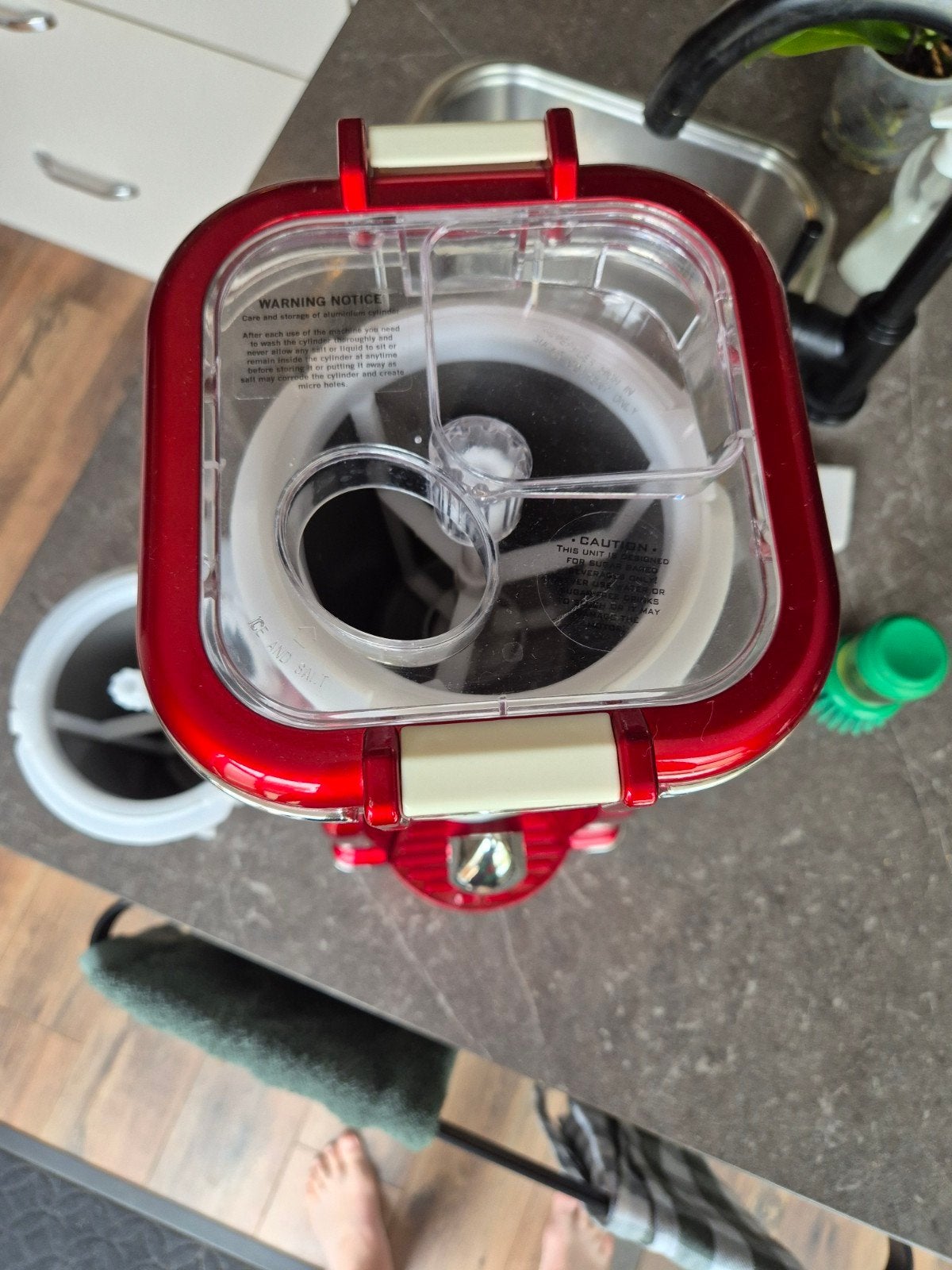 Retro Smart Frozen Fruit Maker(slushi) met extra mengbeker, 1 tot 2 liter, Ophalen of Verzenden, Zo goed als nieuw, 1 snelheid