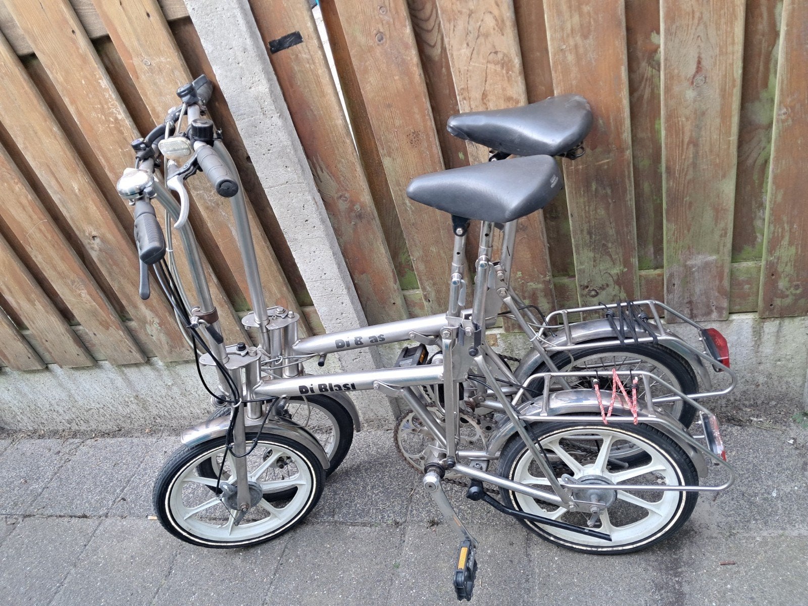 2 Di blasi vouwfietsen van rvs met opberghoezen 5versnelling, Ophalen, 16 tot 18 inch