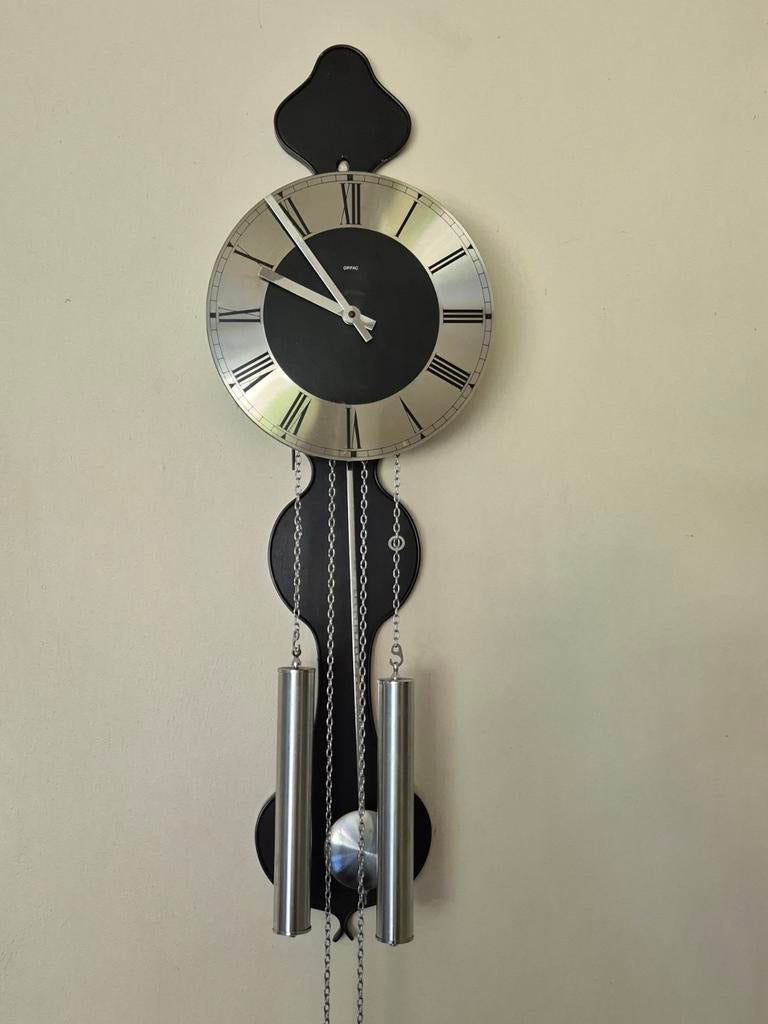 Vintage ORFAC wandklok - Werkend, Antiek en Kunst, Ophalen of Verzenden