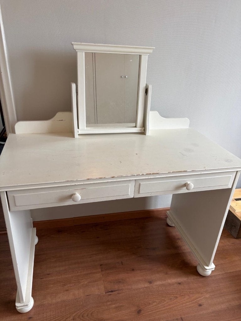 Kaptafel bureautje, Ophalen, Demontabel, Gebruikt, Hout