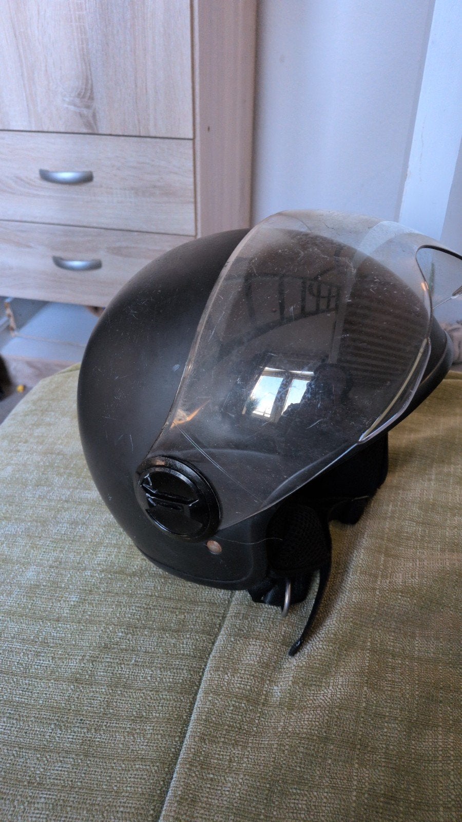 Vinz Scooterhelm Zwart - Maat XS (53-54 cm), Ophalen, Gebruikt, Extra small of kleiner, Vinz