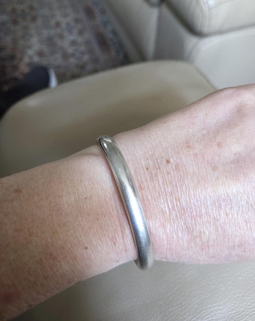 Mooie zilveren (835) SLAVENARMBAND / armband, Sieraden, Tassen en Uiterlijk, Armbanden, Zo goed als nieuw, Zilver, Zilver, Ophalen