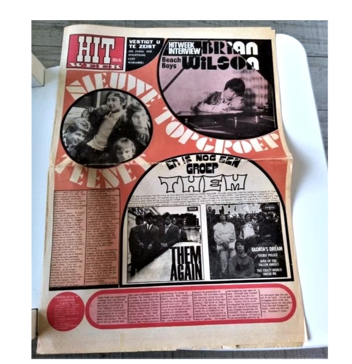 hitweek nr.49 *1966*- them, Boeken, Ophalen of Verzenden, Gelezen, Muziek, Film of Tv